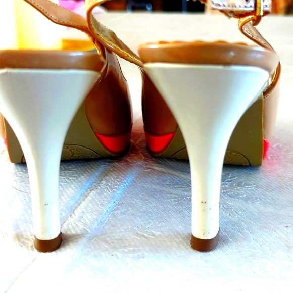 Rampage open toe slingback shoe, size 6.5, runs a little short. - Picture 4 of 9